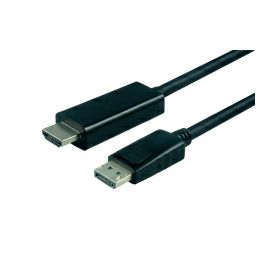 Roline VALUE DisplayPort kabel v1.2, DP - UHDTV, M/M, 1.0m, crni
