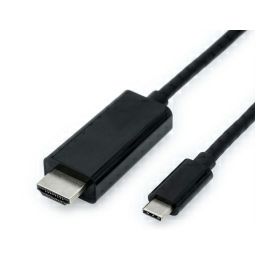 Roline VALUE USB-C - HDMI kabel, M/M, 1.0m, crni