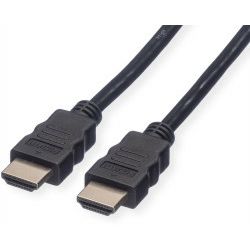 Roline VALUE Ultra HD 8K HDMI kabel sa mrežom, M/M, crni, 3.0m