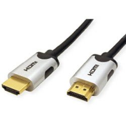 Roline VALUE HDMI 10K Ultra High Speed kabel v2.1, M/M, crni, 1.0m