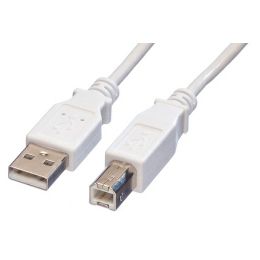 Roline VALUE USB2.0 kabel TIP A-B M/M, 0.8m, bijeli