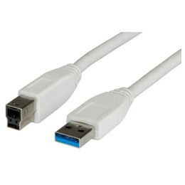 Roline VALUE USB3.0 kabel TIP A-B M/M, 3.0m, bijeli