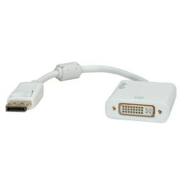 Roline adapter/kabel DisplayPort - DVI-D (24+1), M/F, 4K30, aktivni, 0.15m