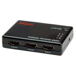 Roline HDMI trosmjerni preklopnik + daljinski upravljač, 4K (3 ulaza/1 izlaz)