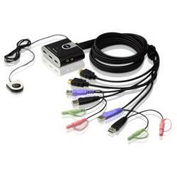 ATEN 2-port USB HDMI/Audio KVM Switch sa kablovima (CS692)