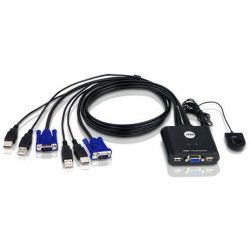 ATEN 2-port USB VGA KVM Switch sa kablovima (CS22U)