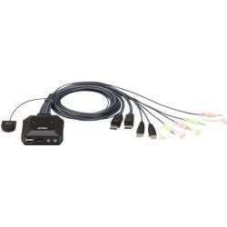 ATEN 2-port USB DisplayPort KVM Switch sa kablovima (CS22DP)