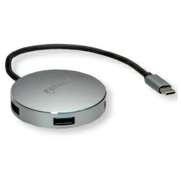 Roline Hub 4-porta USB 3.2 Gen1, USB-C kabel, 0.15m