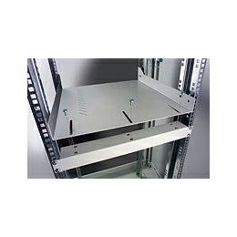 Tecnosteel noseća polica 2U 4 point mount (min. depth 600mm) - 470mm, nosivost do 80kg, crna (F9100N)
