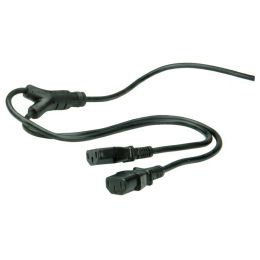 Roline VALUE Y-naponski kabel 2×IEC320 C13, 2.0m, crni