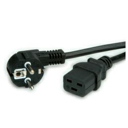 Roline VALUE naponski kabel, IEC320 C19 16A, 3.0m, crni