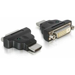 Adapter DELOCK, HDMI (M) na DVI (Ž), LED 65020