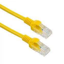 Kabel SBOX, CAT5e, UTP, 0.5m, žuti UTP-0.5YE