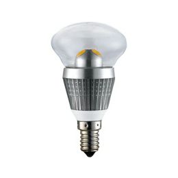 EcoVision LED žarulja gljiva, E14, 3W, 230lm, 2700K, topla bijela, dimabilna, srebrna