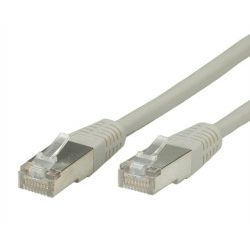 Roline VALUE Patch kabel oklopljeni Cat 6 S/FTP (PiMF) 0.5m sivi