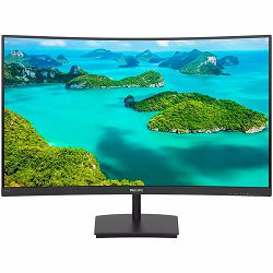 PHILIPS Monitor 241E1SC 24" (23.6" viewable) Curved, 1920x1080 (FHD), VA, 75Hz, 1500R, 4ms, FreeSync, 1x HDMI, 1x VGA