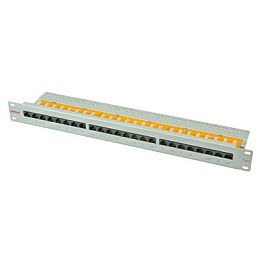 Roline Cat.6/ClassE 19" Patch Panel 24-porta UTP, svijetlo sivi