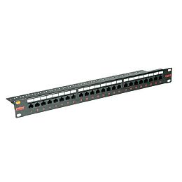 Roline Cat.6/ClassE 19" Patch Panel 24-porta UTP, crni