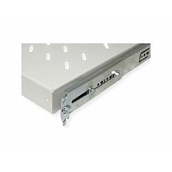 Roline 19" 1U izvlaćiva polica, D=550mm, nosivost 25kg, siva