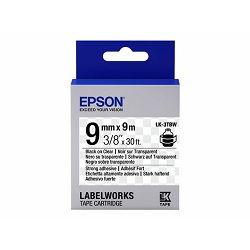 EPSON LK-3TBW9 Strng adh Blk/Clear 9/9 C53S653006