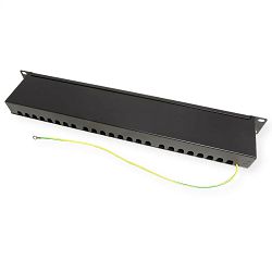 Roline VALUE Cat.6a/Class EA 19" Patch Panel 24-porta STP, crni