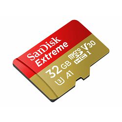 SANDISK Extreme microSDHC 32GB + SD Adap SDSQXAF-032G-GN6MA