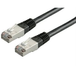 Roline VALUE S/FTP (PiMF) mrežni kabel oklopljeni Cat.6, crni, 10m