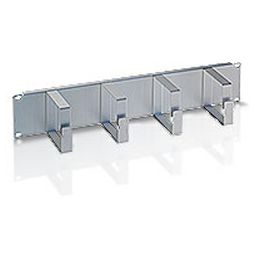 Tecnosteel razdjelnik kablova 1U, horizontalni, 4 metalna prstena, crni (F9369N)