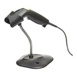 Zebra LS1203 1D laserski barcode čitač + stalak, USB, antracit