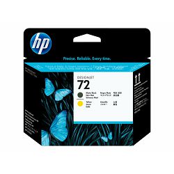 HP 72 Printhead black matte and yellow C9384A