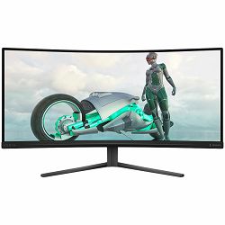 Philips Monitor Evnia 3000 34M2C3500L 34 Curved VA, 3440x1440 (WQHD), 180Hz, 0.5ms, 300 cd/m2, 4000:1, HDR10, 2x HDMI, DisplayPort, Adaptive Sync, 3-year warranty