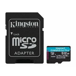 KINGSTON 512GB microSDXC Canvas Go Plus SDCG3/512GB
