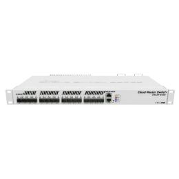 Mikrotik Cloud Router Switch CRS317-1G-16S+RM, 800MHz CPU, 1GB RAM, 1xG-LAN, 16xSFP+, RouterOS L6 or SwitchOS (dual boot), 1U rackmount, Dual redundant PSU