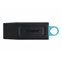 KINGSTON 64GB USB3.2 Gen1 DT Bk+Teal DTX/64GB