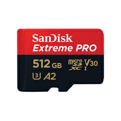 SANDISK Extreme Pro microSDXC 512GB+Adp SDSQXCD-512G-GN6MA