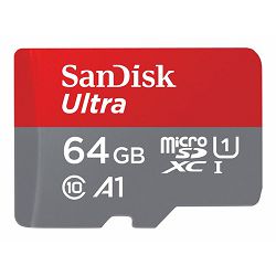 SANDISK Ultra microSDXC 64GB + Adapter SDSQUAB-064G-GN6MA