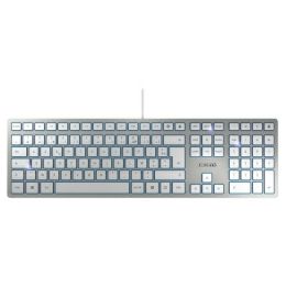 Cherry KC 6000 Slim tipkovnica, USB, bijela/srebrna