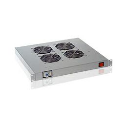 Tecnosteel ventilacija za ormar 4× ventilator sa termostatom, 19" (P9130T)