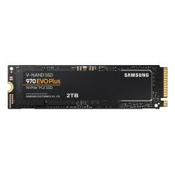 Samsung 970 EVO Plus 2TB NVMe PCIe M.2 2280 SSD, R/W: 3500/3300Mb/s (MZ-V7S2T0BW)