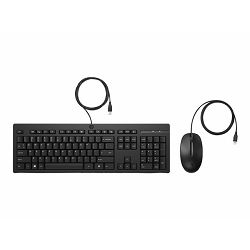 HP 225 Wired B Mouse and KB G2 Black AX2Y7AA#BED
