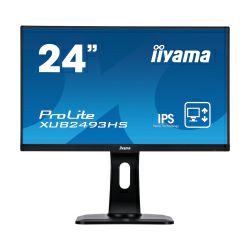 IIYAMA 24" ProLite XUB2493HSU-B1 (23.8") 16:9 Full HD (1920×1080) IPS Ultraslim, Pivot, HAS, 4ms, VGA/HDMI/DP, 2×USB2.0, zvučnici, crni