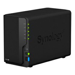 Synology DS220+ DiskStation 2-bay All-in-1 NAS server, 2.5"/3.5" HDD/SSD podrška, Hot Swappable HDD, Wake on LAN/WAN, 2GB, G-LAN