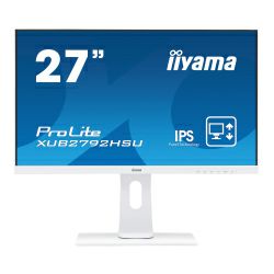 IIYAMA 27" ProLite XUB2792HSU-W1 16:9 Full HD (1920×1080) IPS UltraSlim, 75Hz, Pivot, 4ms, VGA/HDMI/DP, 2×USB2.0, HDCP, zvučnici, bijeli