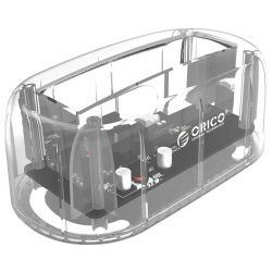 Orico Docking stanica 3.5" SATA HDD, USB3.1 Gen2/Type-C, prozirna, 12TB max (ORICO 6139C3-CR)