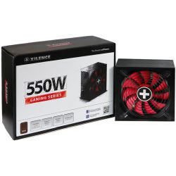 Xilence 550W Gaming, ATX 2.4 80+ BRONZE, aktivan PFC, 2×PCIe, 6×SATA, 20+4-pina, 120mm ventilator, crno