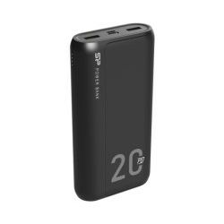 Silicon Power Powerbank QS15, 20000mAh, 18W, 2×USB-A/1×USB-C /Micro USB, crni