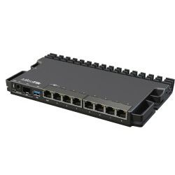 Mikrotik RouterBOARD RB5009UG+S+IN, ARMv8 CPU, 1GB DDR4 RAM, 1GB NAND, 1×2.5Gbit LAN, 7×1Gbit LAN, 1xSFP+ port, RouterOS L5, metalno desktop kučište, PSU