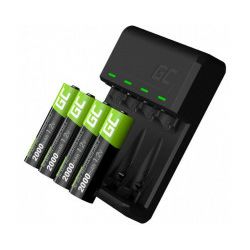 Green Cell punjač VitalCharger + 4x baterije AA 2000mAh Ni-MH