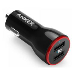 Anker PowerDrive 2 auto punjač 24W, 2×USB-A, A2310G11