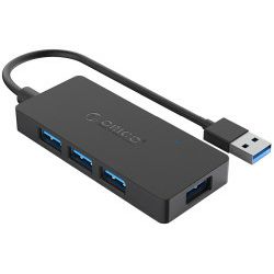 Orico 4-portni USB3.0 hub, crni (ORICO-HS4U-U3-BK-BP)